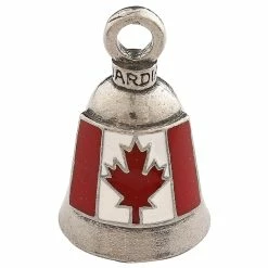 Biker Motorcycle Bells - Guardian Bell Canadian Flag Enamel