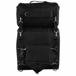 Vance VS1355 Black Nylon Large Heavy Duty Motorcycle Sissy Bar Bag