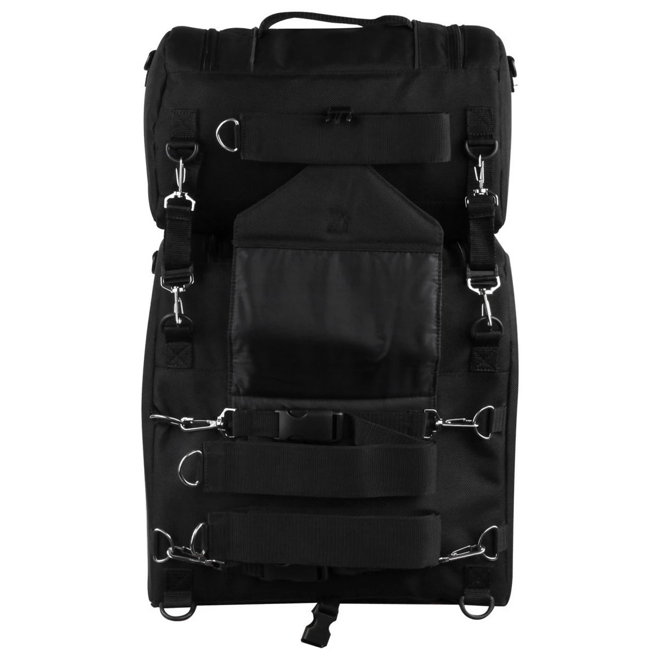 Vance VS1355 Black Nylon Large Heavy Duty Motorcycle Sissy Bar Bag - Image 2