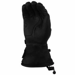 Vance GL709 Mens Black Reflective Waterproof Gel Palm Premium Leather Motorcycle Gloves