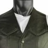 Jafrum MV301 Mens Black Braided Biker Leather Motorcycle Vest
