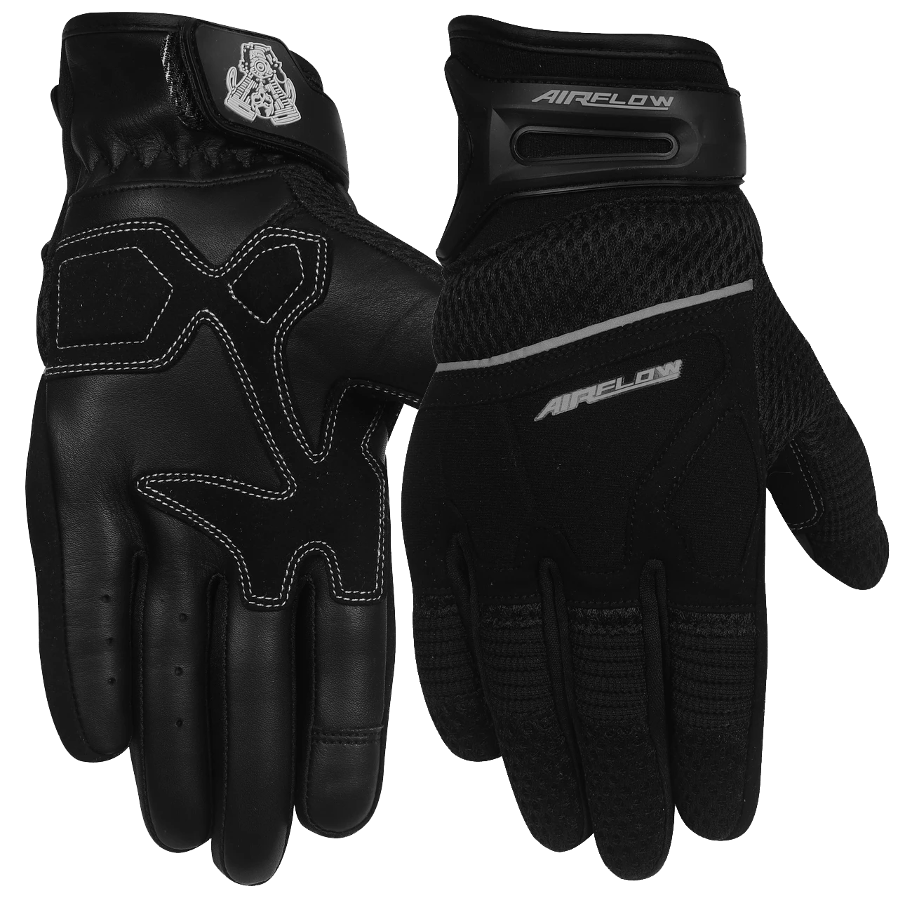 Vance VL434 AirFlow II Mesh / Textile Motorcycle Gloves