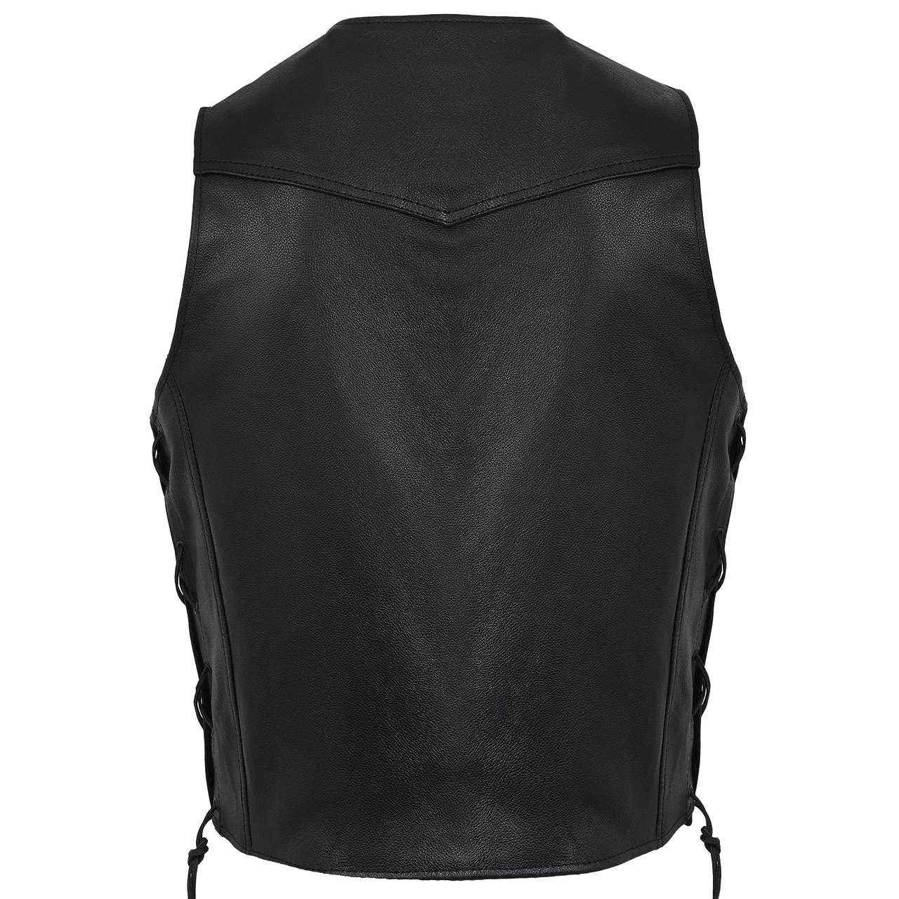 Vance Leather VL940 Gambler Style Premium Cowhide Leather Vest - Image 2