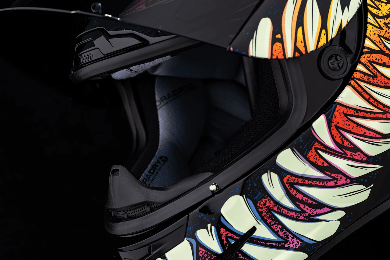 Icon Airframe Pro Soul Food Motorcycle Helmet 6 Icon Airframe Pro Soul Food Motorcycle Helmet - Image 4
