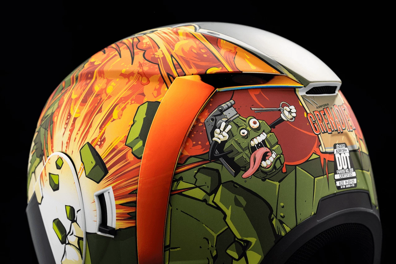 Icon Airform Grenadier Motorcycle Helmet 8 Icon Airform Grenadier Motorcycle Helmet - Image 6