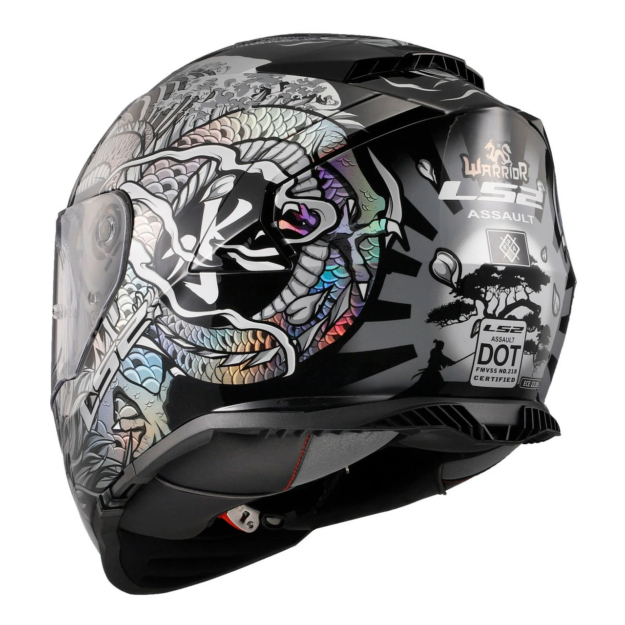 LS2 Assault Warrior Full Face Motorcycle Helmet 6 LS2 Assault Warrior Full Face Motorcycle Helmet - Image 4