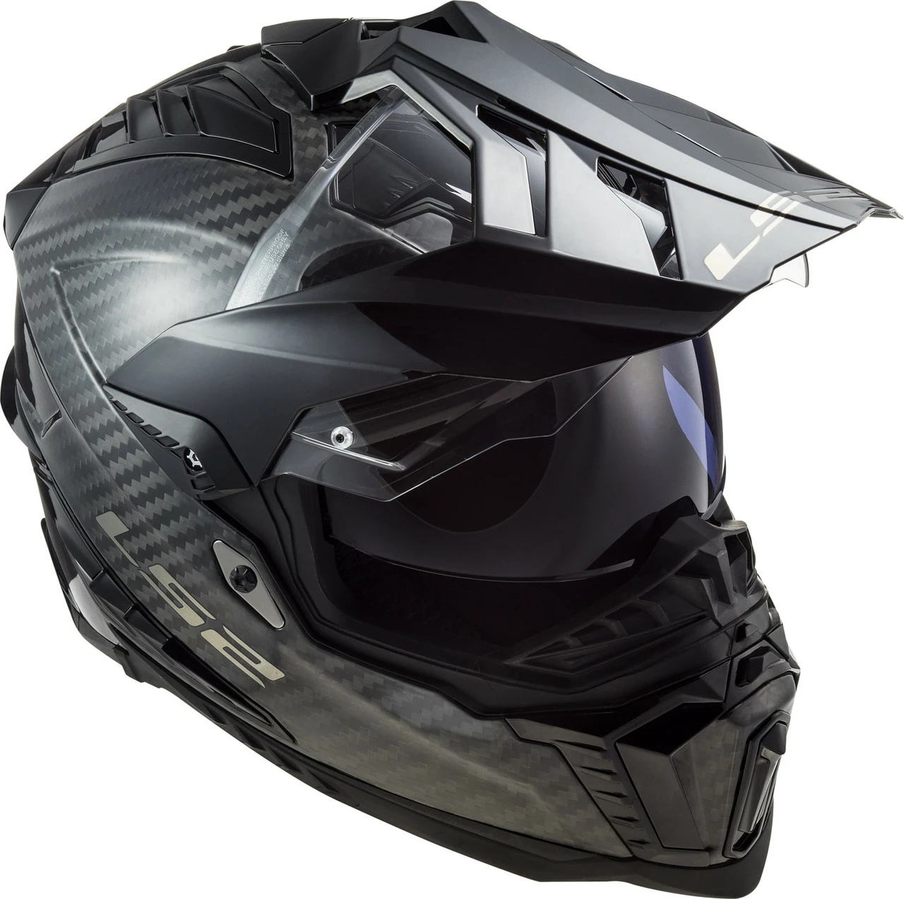 LS2 Explorer C Solid Matte Carbon Adventure Motorcycle Helmet 4 LS2 Explorer C Solid Matte Carbon Adventure Motorcycle Helmet - Image 2