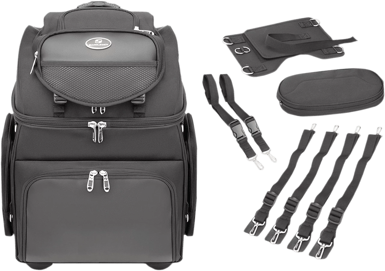 Saddlemen BR4200 Motorcycle Back Seat Sissy Bar Bag 3 Saddlemen BR4200 Motorcycle Back Seat Sissy Bar Bag