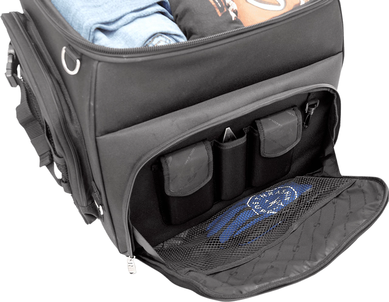 Saddlemen BR4200 Motorcycle Back Seat Sissy Bar Bag 9 Saddlemen BR4200 Motorcycle Back Seat Sissy Bar Bag - Image 7