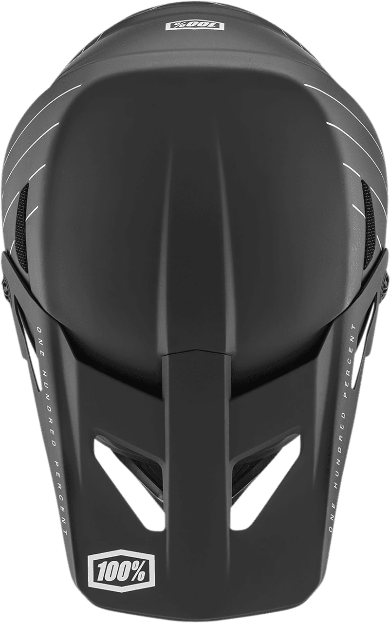 100% STATUS Youth Essential Black Motorcycle Helmet - Image 4