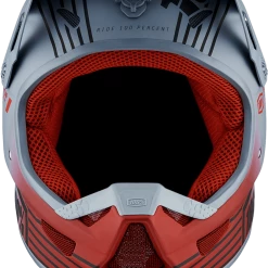 100% STATUS Caltec/Gray Motorcycle Helmet