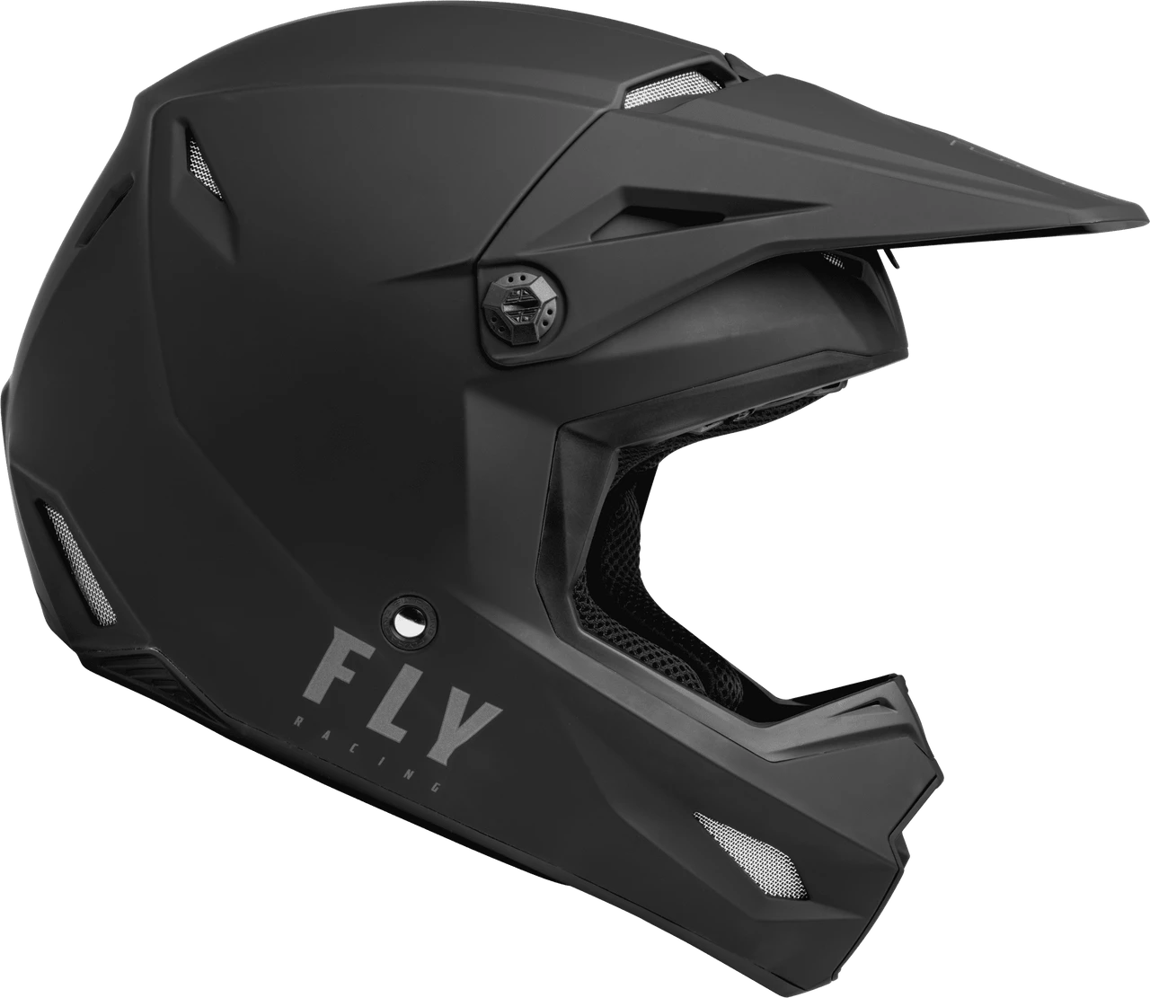 Fly Racing Kinetic Solid Matte Black Motorcycle Helmet 3 Fly Racing Kinetic Solid Matte Black Motorcycle Helmet