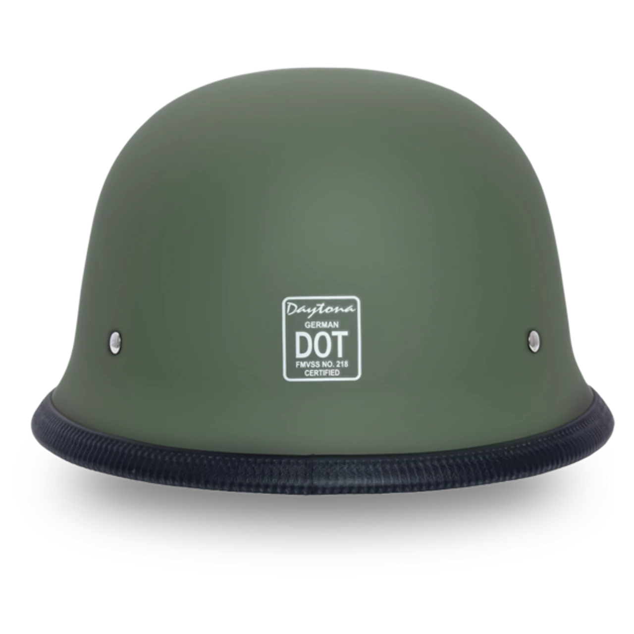 Daytona German Military Green Half Motorcycle Helmet 5 Daytona German Military Green Half Motorcycle Helmet - Image 3