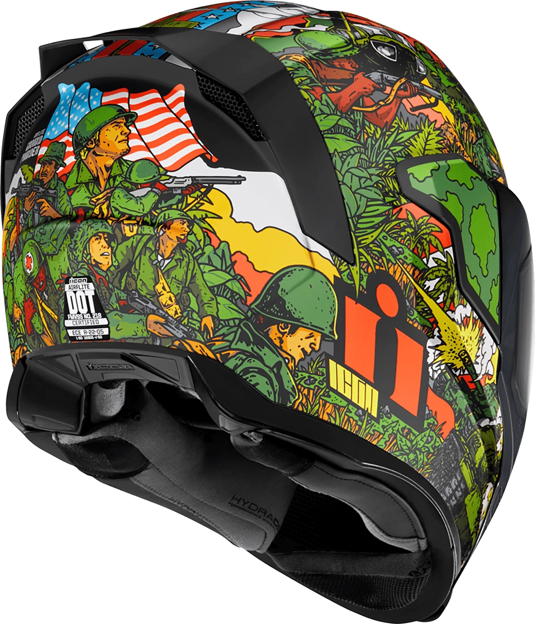 Icon Airflite Ground Pounder GP23 Full Face Motorcycle Helmet 5 Icon Airflite Ground Pounder GP23 Full Face Motorcycle Helmet - Image 3