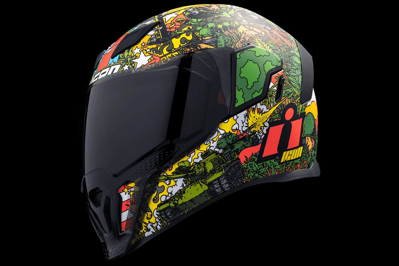 Icon Airflite Ground Pounder GP23 Full Face Motorcycle Helmet 6 Icon Airflite Ground Pounder GP23 Full Face Motorcycle Helmet - Image 4