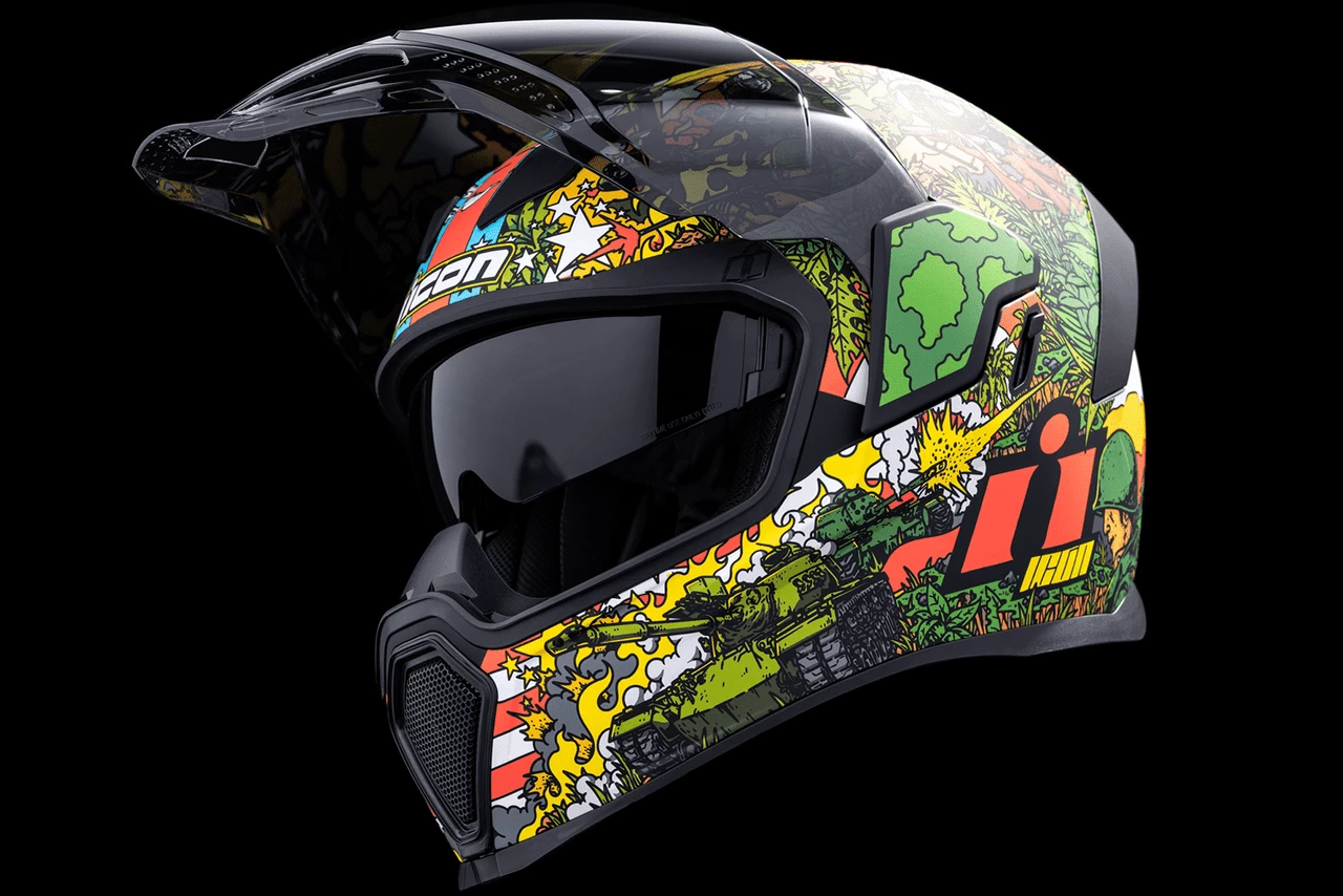 Icon Airflite Ground Pounder GP23 Full Face Motorcycle Helmet 8 Icon Airflite Ground Pounder GP23 Full Face Motorcycle Helmet - Image 6