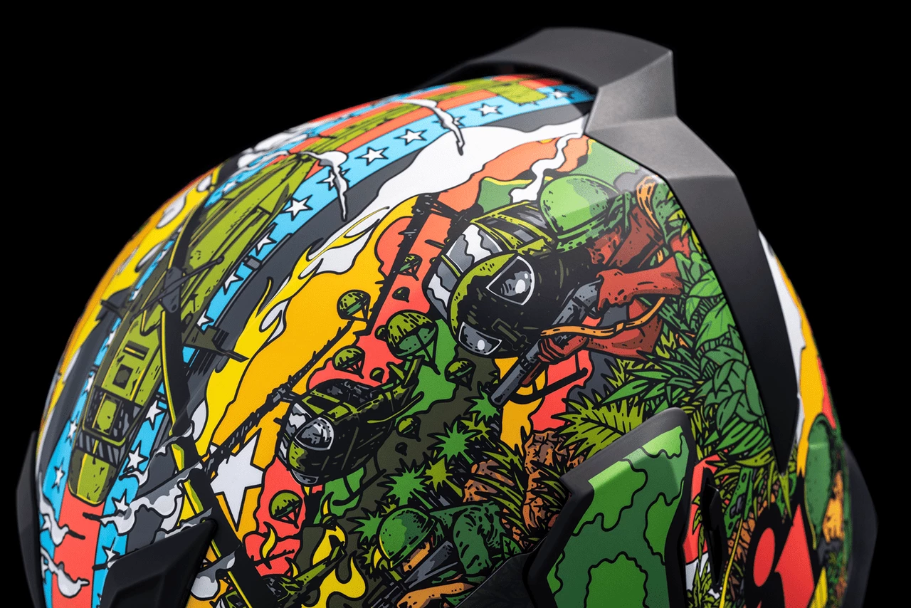 Icon Airflite Ground Pounder GP23 Full Face Motorcycle Helmet 9 Icon Airflite Ground Pounder GP23 Full Face Motorcycle Helmet - Image 7