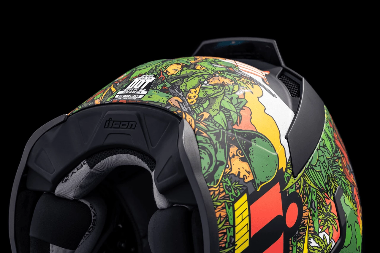 Icon Airflite Ground Pounder GP23 Full Face Motorcycle Helmet 11 Icon Airflite Ground Pounder GP23 Full Face Motorcycle Helmet - Image 9