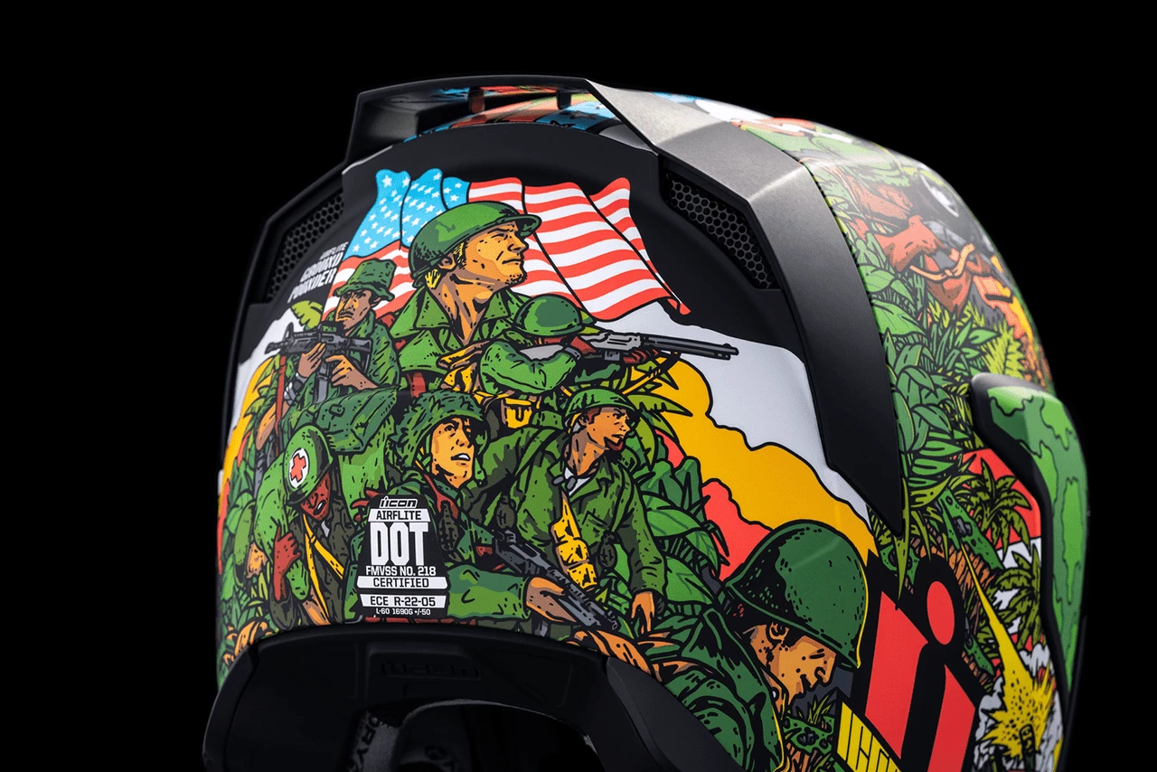 Icon Airflite Ground Pounder GP23 Full Face Motorcycle Helmet 12 Icon Airflite Ground Pounder GP23 Full Face Motorcycle Helmet - Image 10