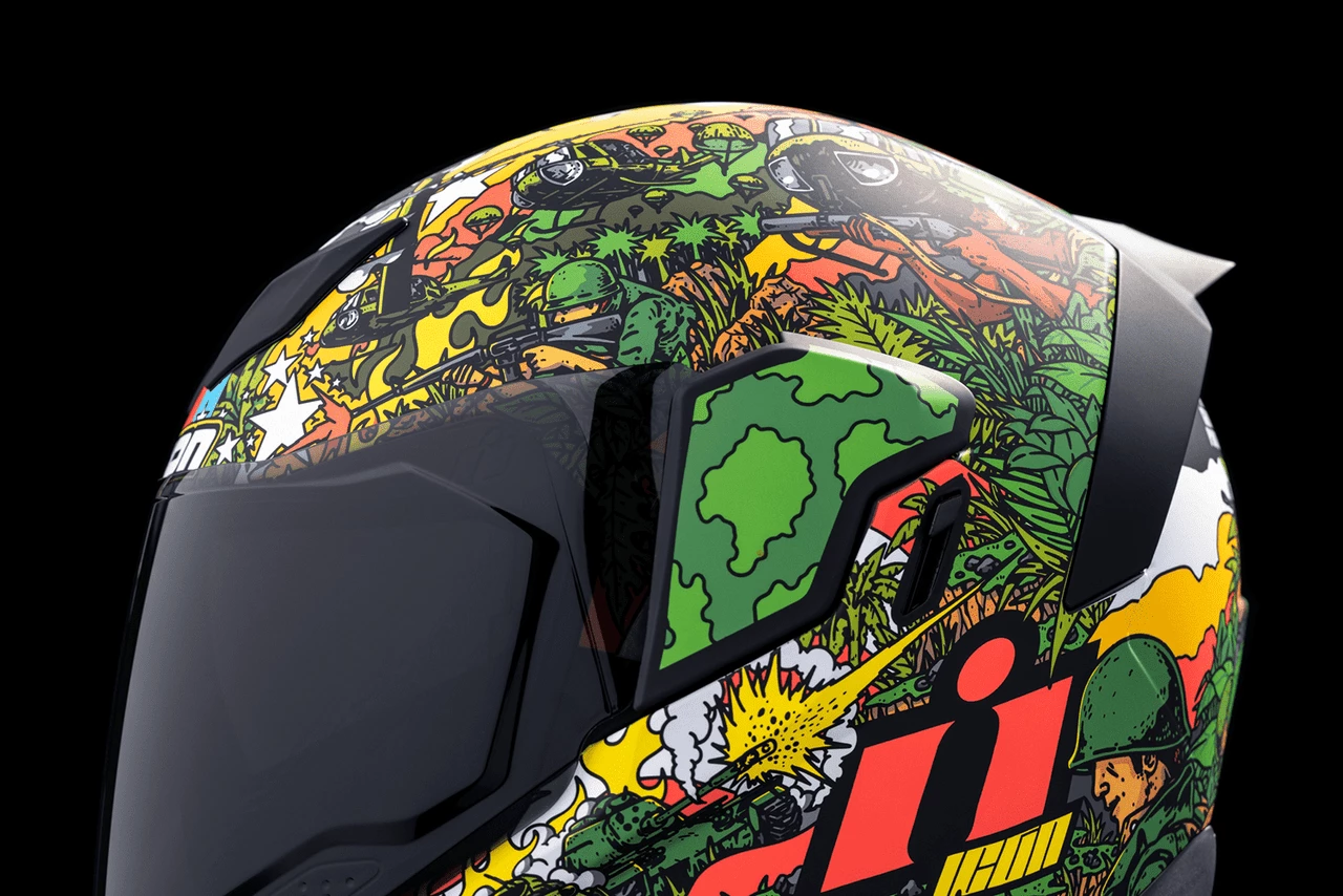 Icon Airflite Ground Pounder GP23 Full Face Motorcycle Helmet 13 Icon Airflite Ground Pounder GP23 Full Face Motorcycle Helmet - Image 11