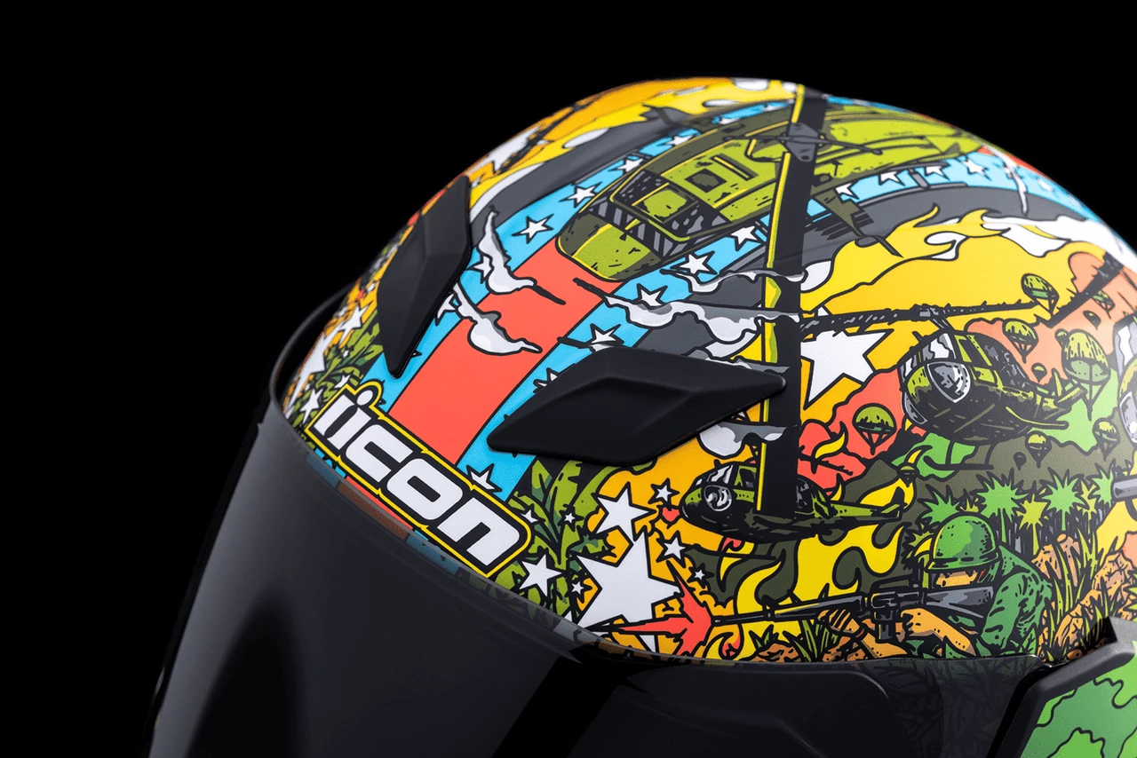 Icon Airflite Ground Pounder GP23 Full Face Motorcycle Helmet 14 Icon Airflite Ground Pounder GP23 Full Face Motorcycle Helmet - Image 12