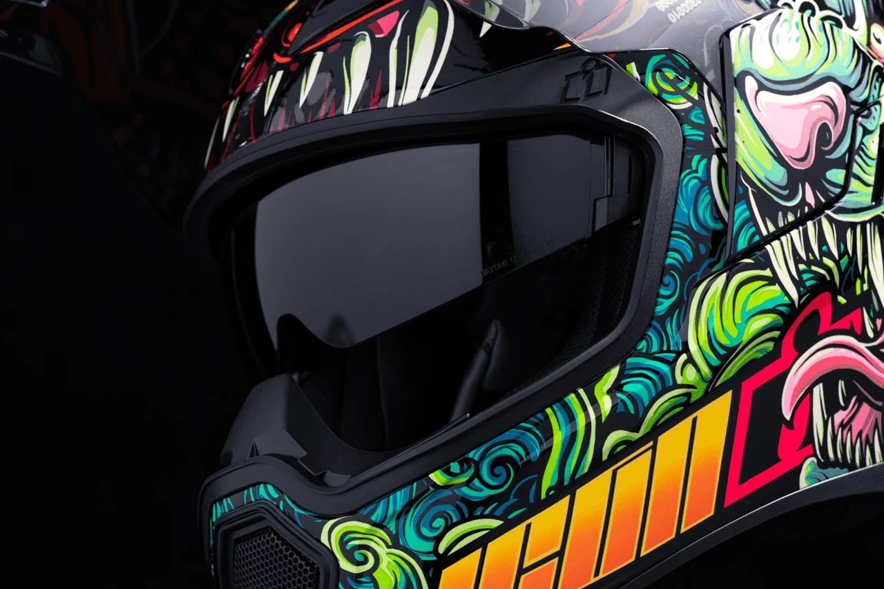Icon Airflite Cat Scratch Fever Motorcycle Helmet 6 Icon Airflite Cat Scratch Fever Motorcycle Helmet - Image 4