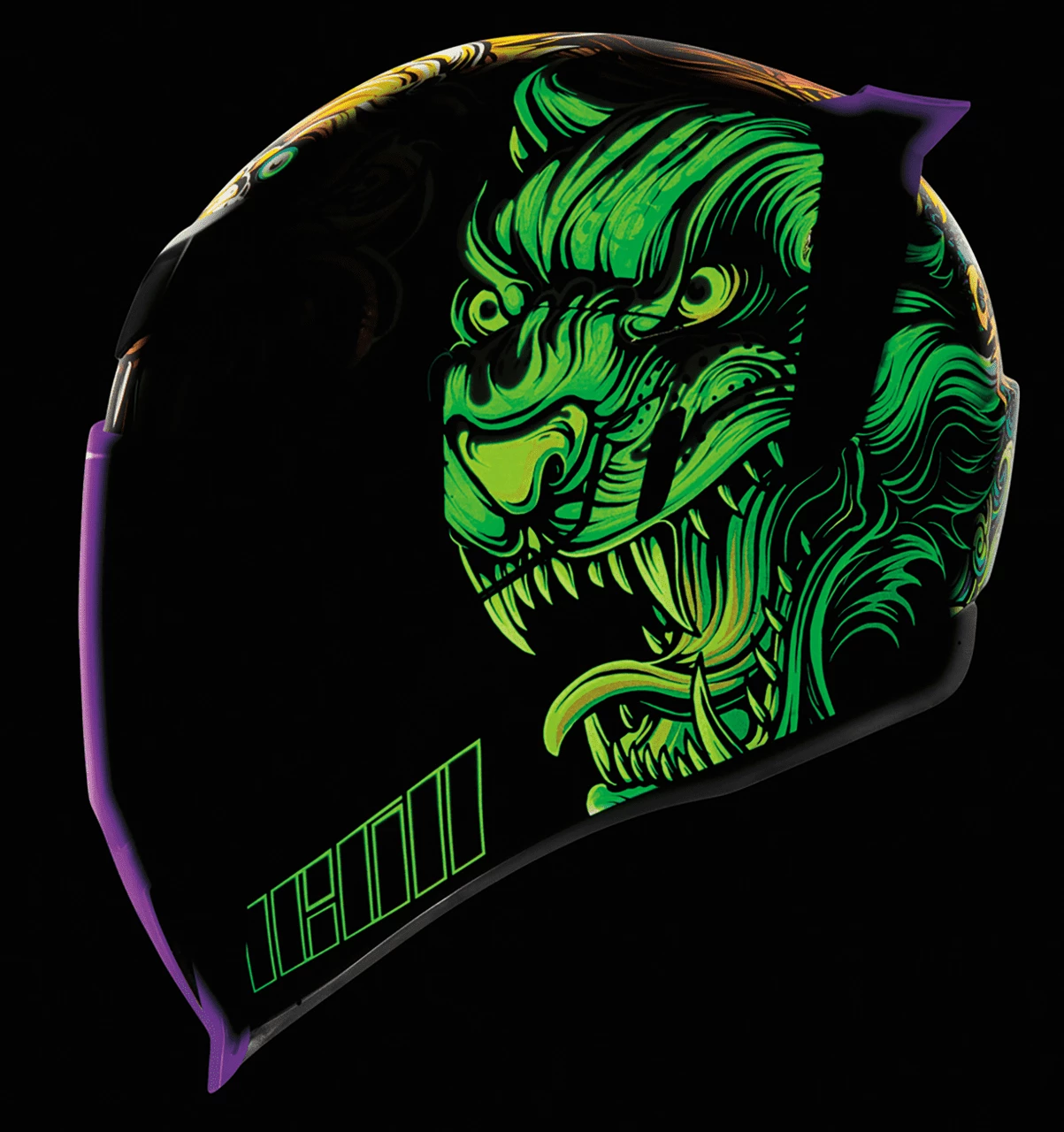 Icon Airflite Cat Scratch Fever Motorcycle Helmet 5 Icon Airflite Cat Scratch Fever Motorcycle Helmet - Image 3
