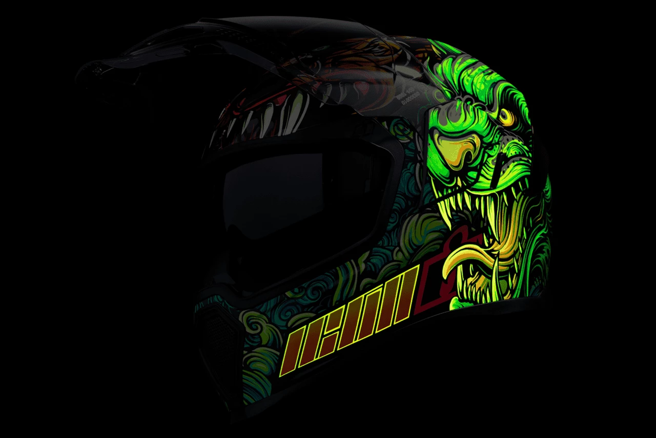 Icon Airflite Cat Scratch Fever Motorcycle Helmet 10 Icon Airflite Cat Scratch Fever Motorcycle Helmet - Image 8