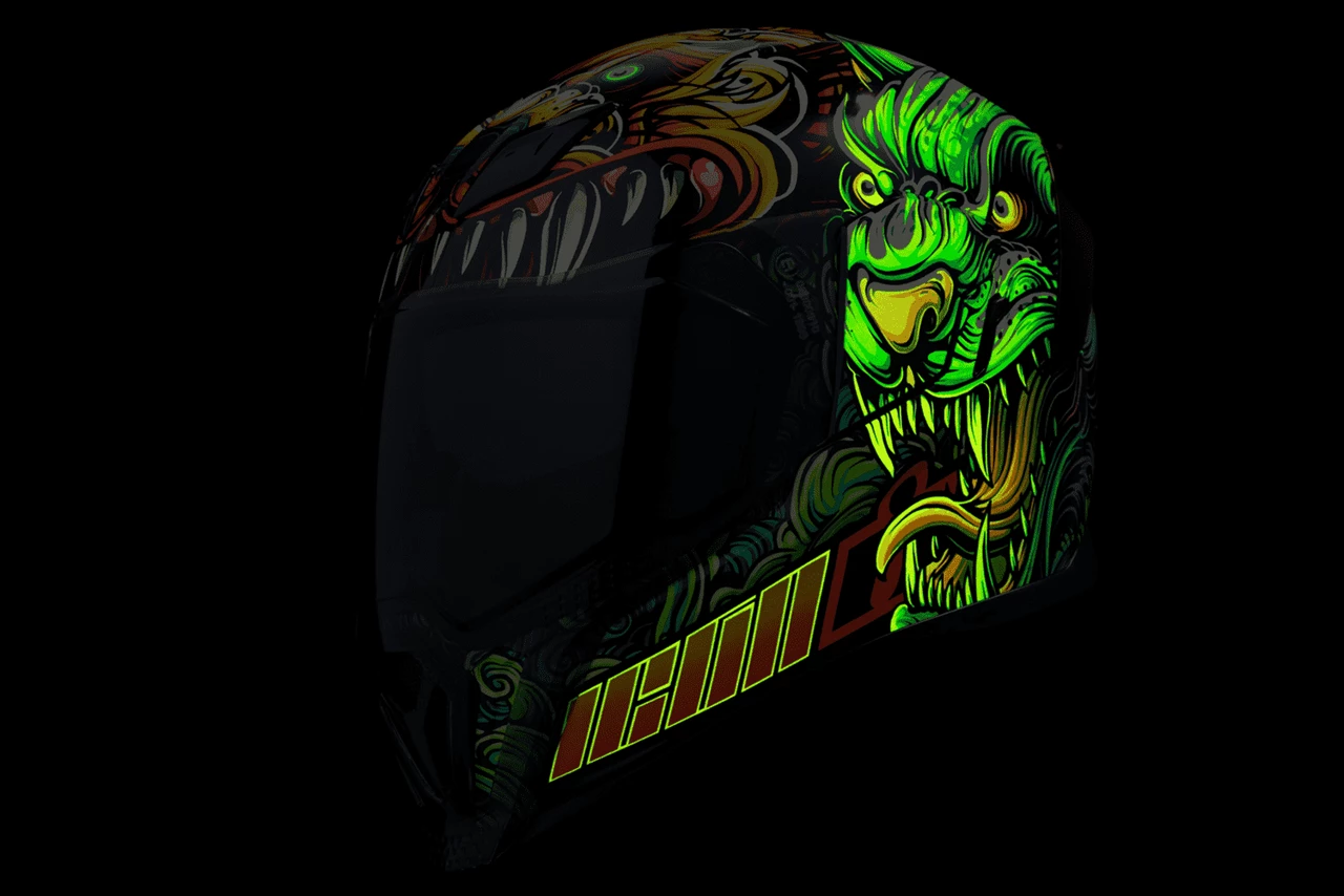 Icon Airflite Cat Scratch Fever Motorcycle Helmet 12 Icon Airflite Cat Scratch Fever Motorcycle Helmet - Image 10
