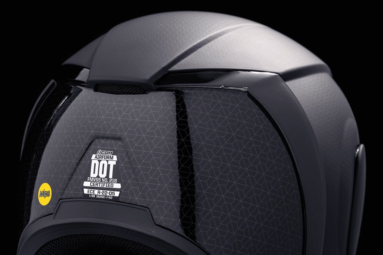 Icon Airform Dark Rubatone Full Face Motorcycle Helmet 7 Icon Airform Dark Rubatone Full Face Motorcycle Helmet - Image 5