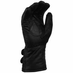 Vance GL2068 Mens Black Biker Motorcycle Double Strap Leather Gloves