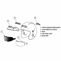 GMax GM32S Open-Face Helmet -100 Percent Shop 21288 87899.1661286522