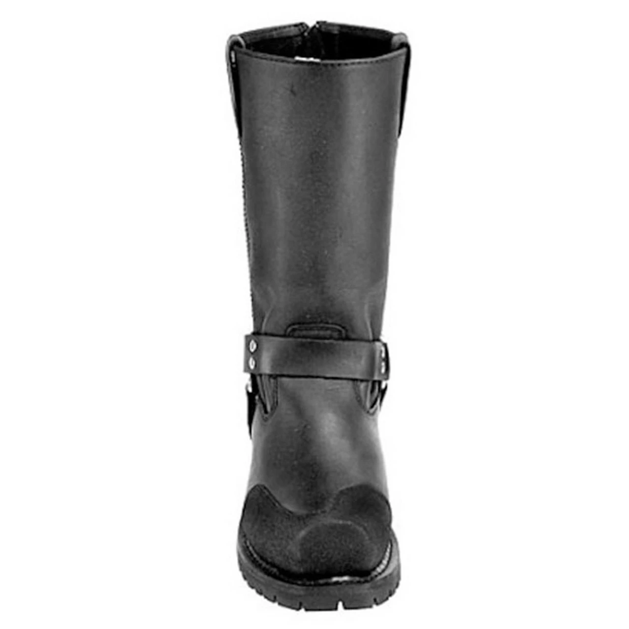 Mens Milwaukee Motorcycle Clothing Company MMCC Drag Harness Motorbike Biker Riding Black Leather Boots - Image 5