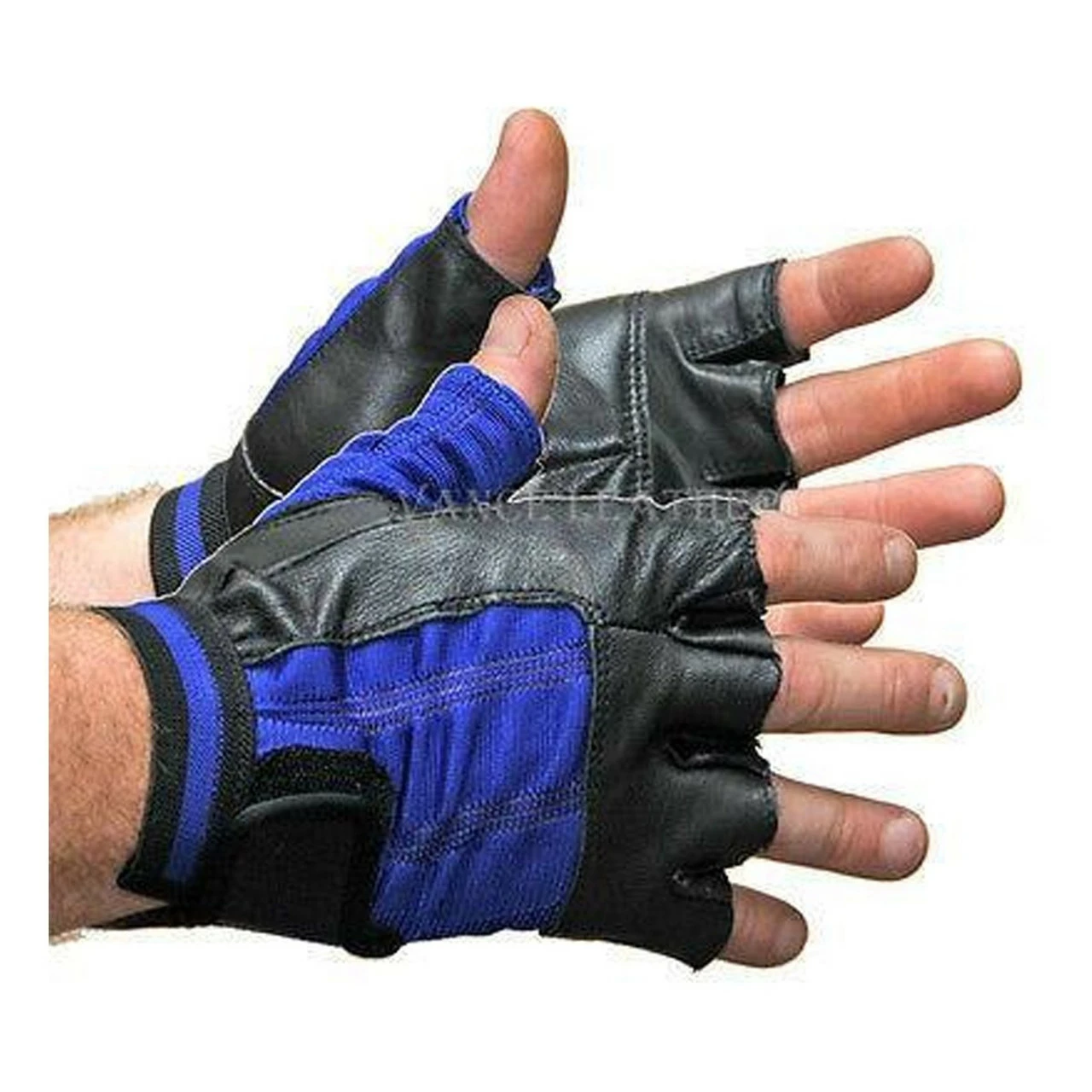 Vance VL428 Mens Black Shorty Stretch Leather Gloves - Image 2