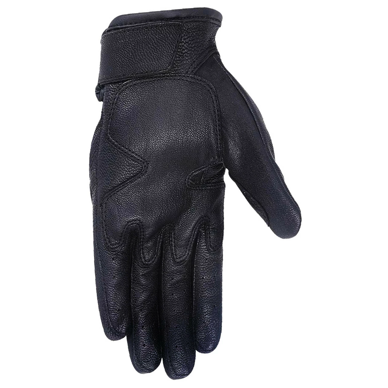 Vance VL474 Women's Black Leather Knuckle Armored Riding Gloves