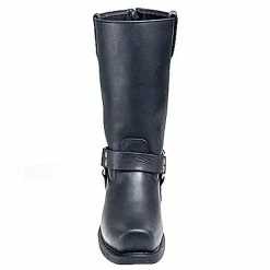 Mens Milwaukee Motorcycle Clothing Company MMCC Classic Harness Motorbike Biker Riding Black Leather Boots -100 Percent Shop 32284 20456.1661286153