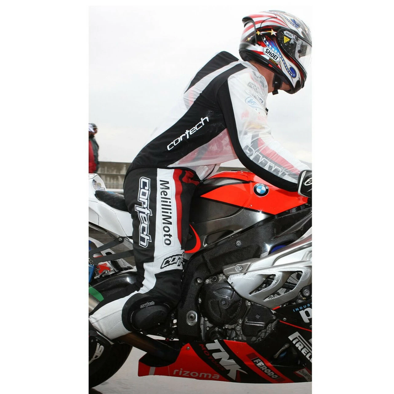 Cortech Road Race Mens Motorcycle Rainsuit Pants - Image 2