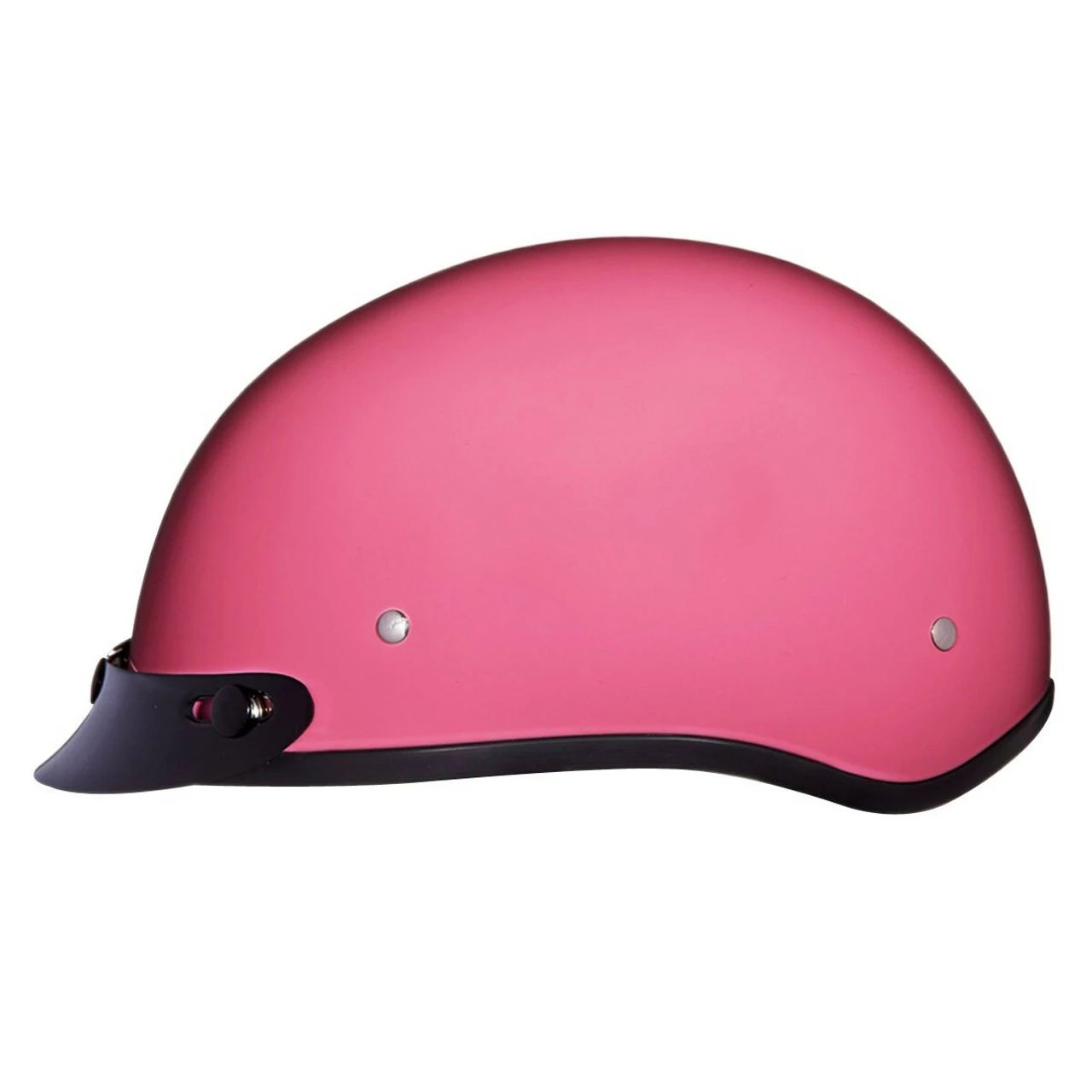 Daytona Women's Skull Cap Half Helmet With Peak Visor 4 Daytona Women's Skull Cap Half Helmet With Peak Visor - Image 2