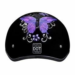 Daytona Women's Skull Cap Butterfly Half Helmet 9 Daytona Women's Skull Cap Butterfly Half Helmet -100 Percent Shop 34729 47217.1661286378
