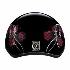 Daytona Women's Skull Cap Barbed Roses Half Helmet 10 Daytona Women's Skull Cap Barbed Roses Half Helmet -100 Percent Shop 34740 59649.1661286330