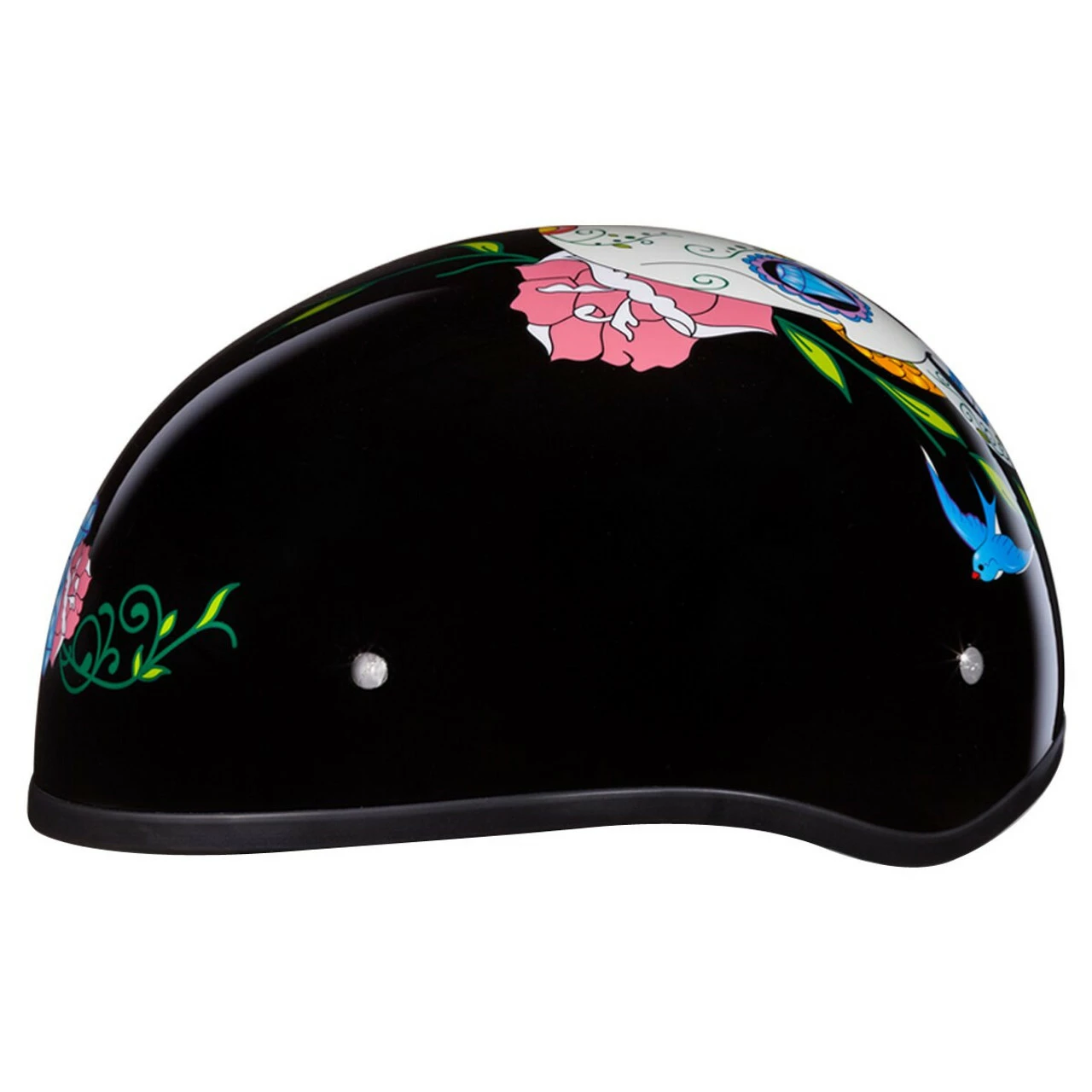 Daytona Skull Cap Diamond Skull Half Helmet 5 Daytona Skull Cap Diamond Skull Half Helmet - Image 3