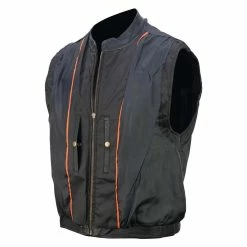Vance VL935 Men's Black Reflective Skull Premium Cowhide Leather Biker Motorcycle Vest 8 Vance VL935 Men's Black Reflective Skull Premium Cowhide Leather Biker Motorcycle Vest -100 Percent Shop 36573 42091.1661286351