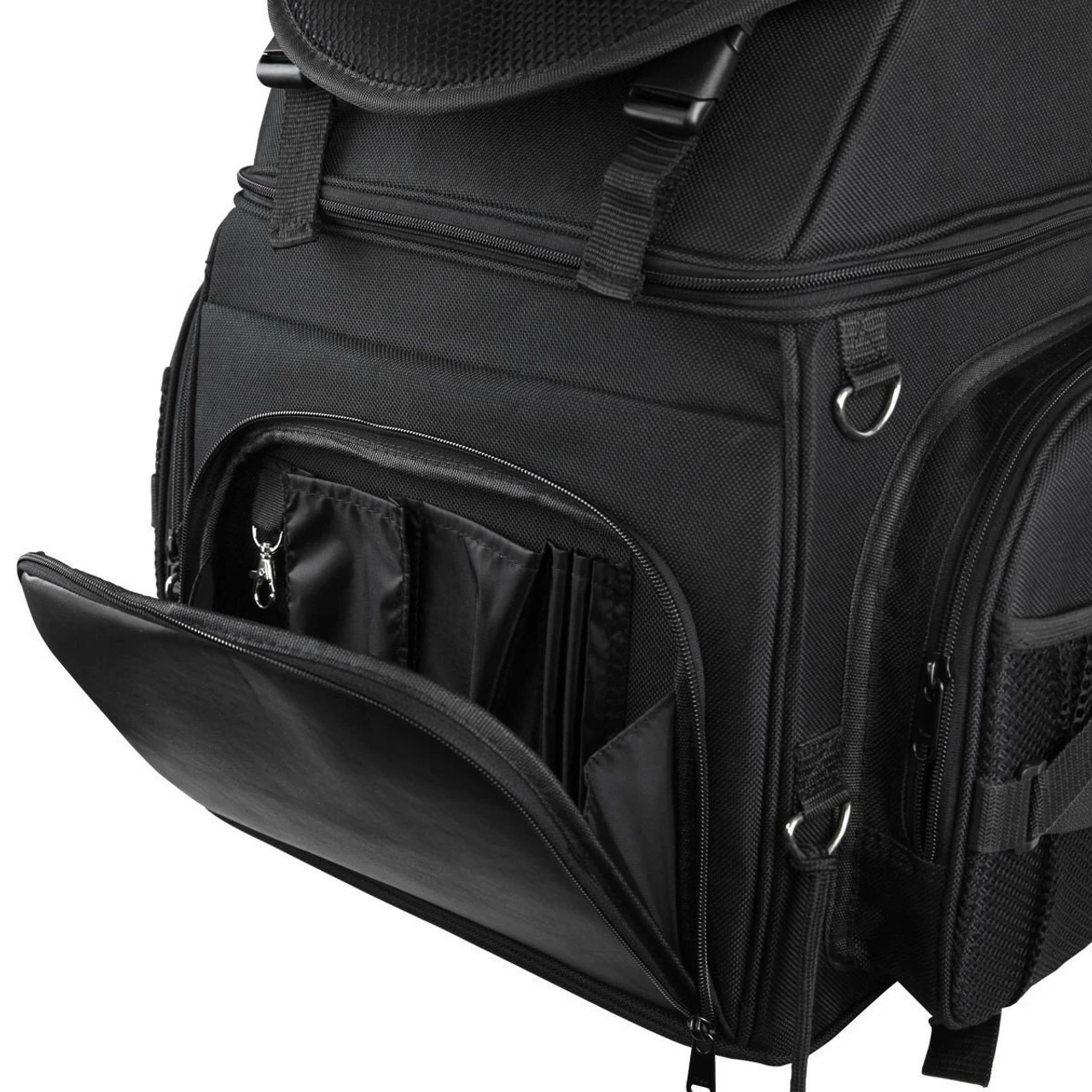 Vance VS345 Black Nylon Deluxe Motorcycle Luggage Travel Touring Bag Sissybar Bag 6 Vance VS345 Black Nylon Deluxe Motorcycle Luggage Travel Touring Bag Sissybar Bag - Image 4