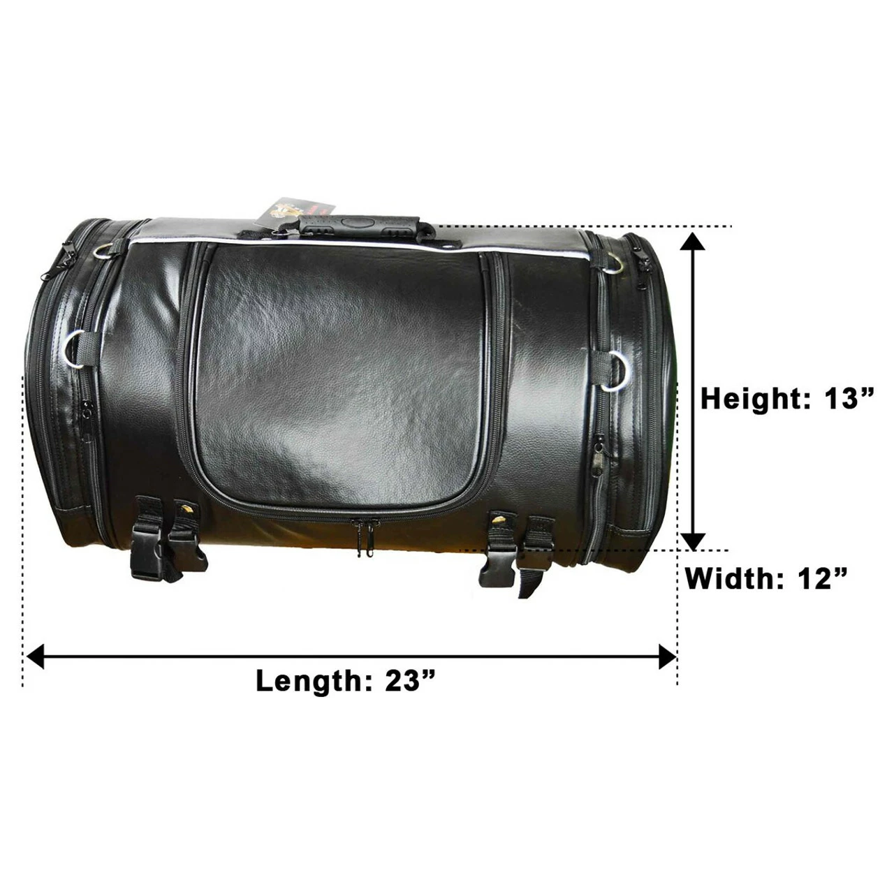 Vance VS365 Black Expandable Motorcycle Luggage Travel Sissy Bar Roll Bag 3 Vance VS365 Black Expandable Motorcycle Luggage Travel Sissy Bar Roll Bag
