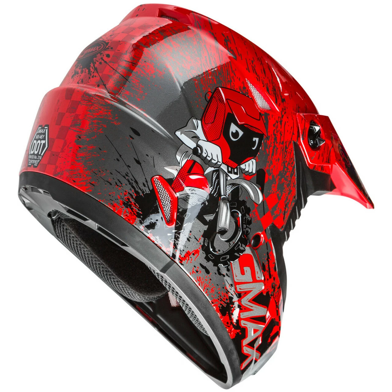 GMax Youth MX-46Y Anim8 Helmet 10 GMax Youth MX-46Y Anim8 Helmet - Image 8