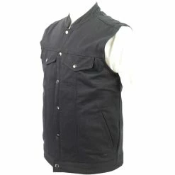 Vance VB920 Mens Black Heavy Duty Concealed Carry Denim Motorcycle Vest 10 Vance VB920 Mens Black Heavy Duty Concealed Carry Denim Motorcycle Vest -100 Percent Shop 41810 35446.1661286422