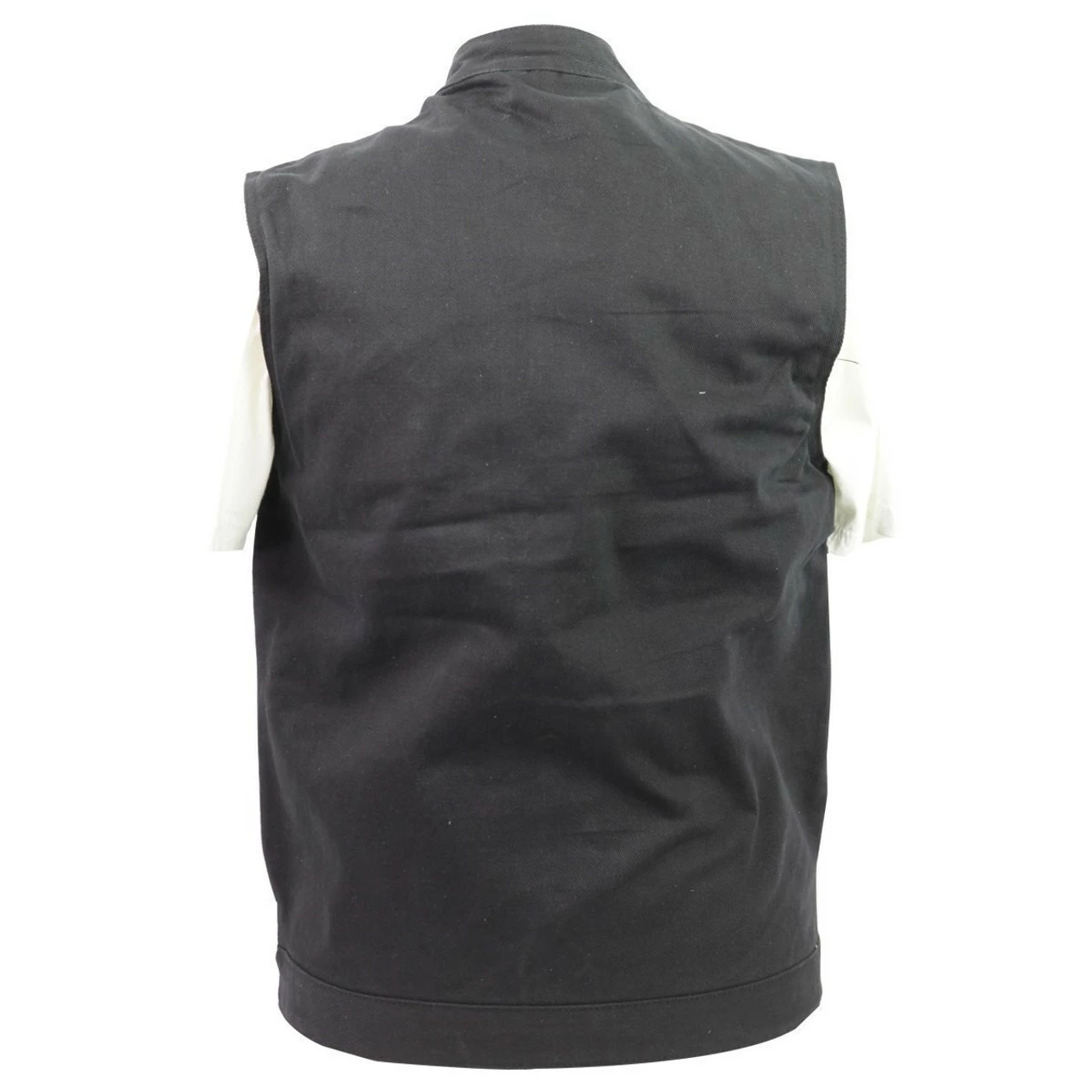 Vance VB920 Mens Black Heavy Duty Concealed Carry Denim Motorcycle Vest 3 Vance VB920 Mens Black Heavy Duty Concealed Carry Denim Motorcycle Vest