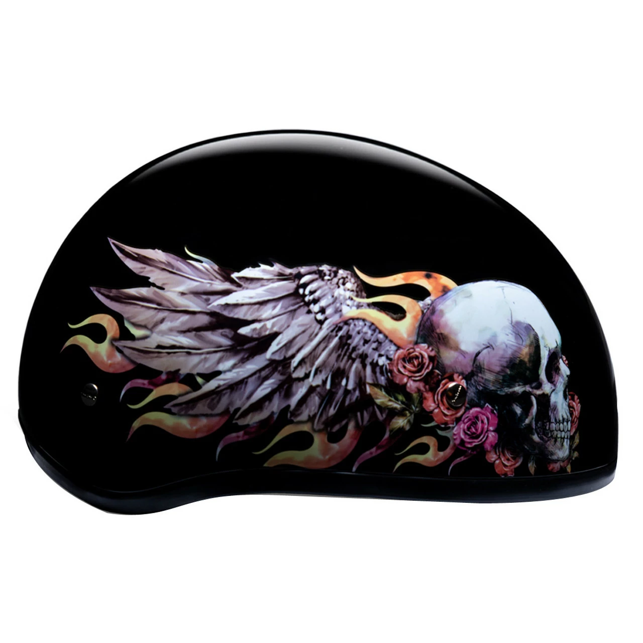 Daytona Skull Cap Skull Wings Half Helmet 4 Daytona Skull Cap Skull Wings Half Helmet - Image 2
