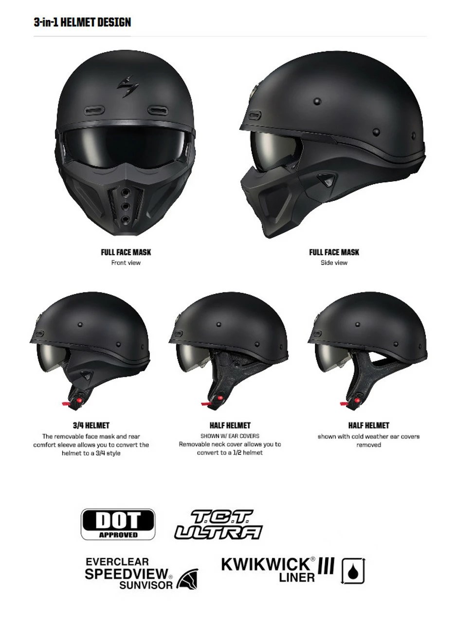Scorpion Covert X Helmet 5 Scorpion Covert X Helmet - Image 3
