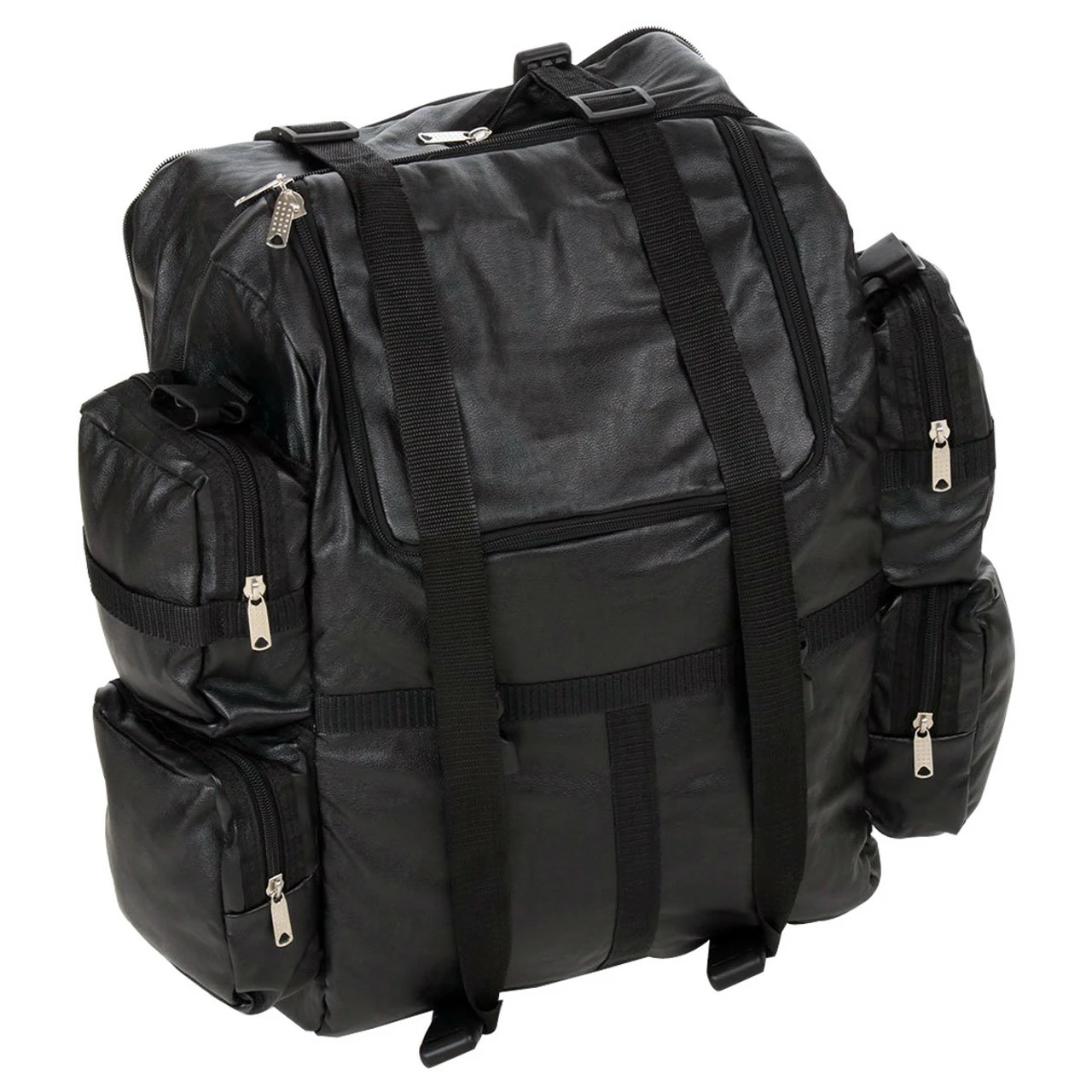 Jafrum SB1 Black Expandable Leather Motorcycle Luggage Travel Backpack Rucksack Sissy Bar Bag 3 Jafrum SB1 Black Expandable Leather Motorcycle Luggage Travel Backpack Rucksack Sissy Bar Bag